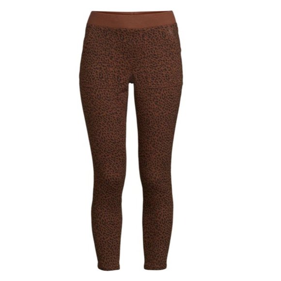 No Boundaries Ladies Juniors Brown Cheetah Print Leggings Jeggings Pants Sz XL - Picture 1 of 6